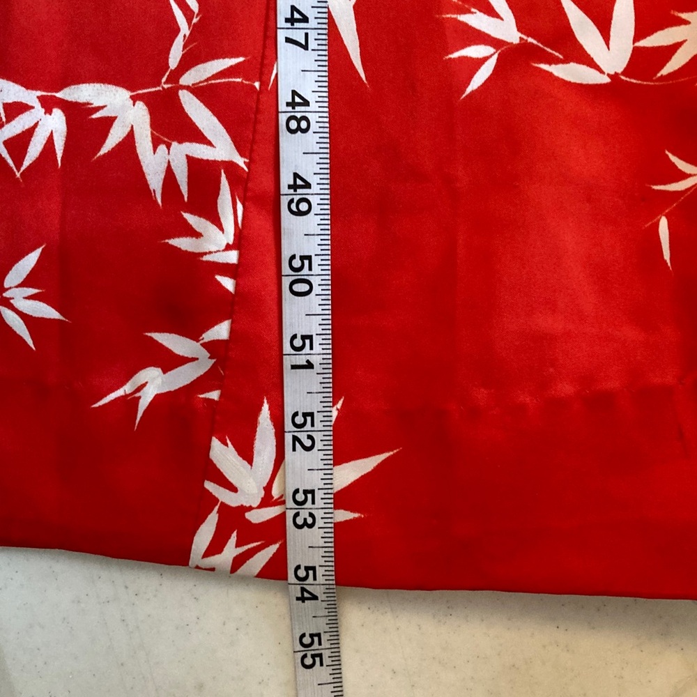 VTG Hawaii Nei of Honolulu Red Bamboo Print Maxi Dress - Picture 7 of 8